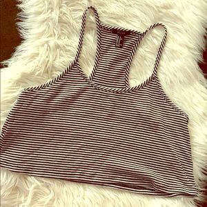Striped crop top